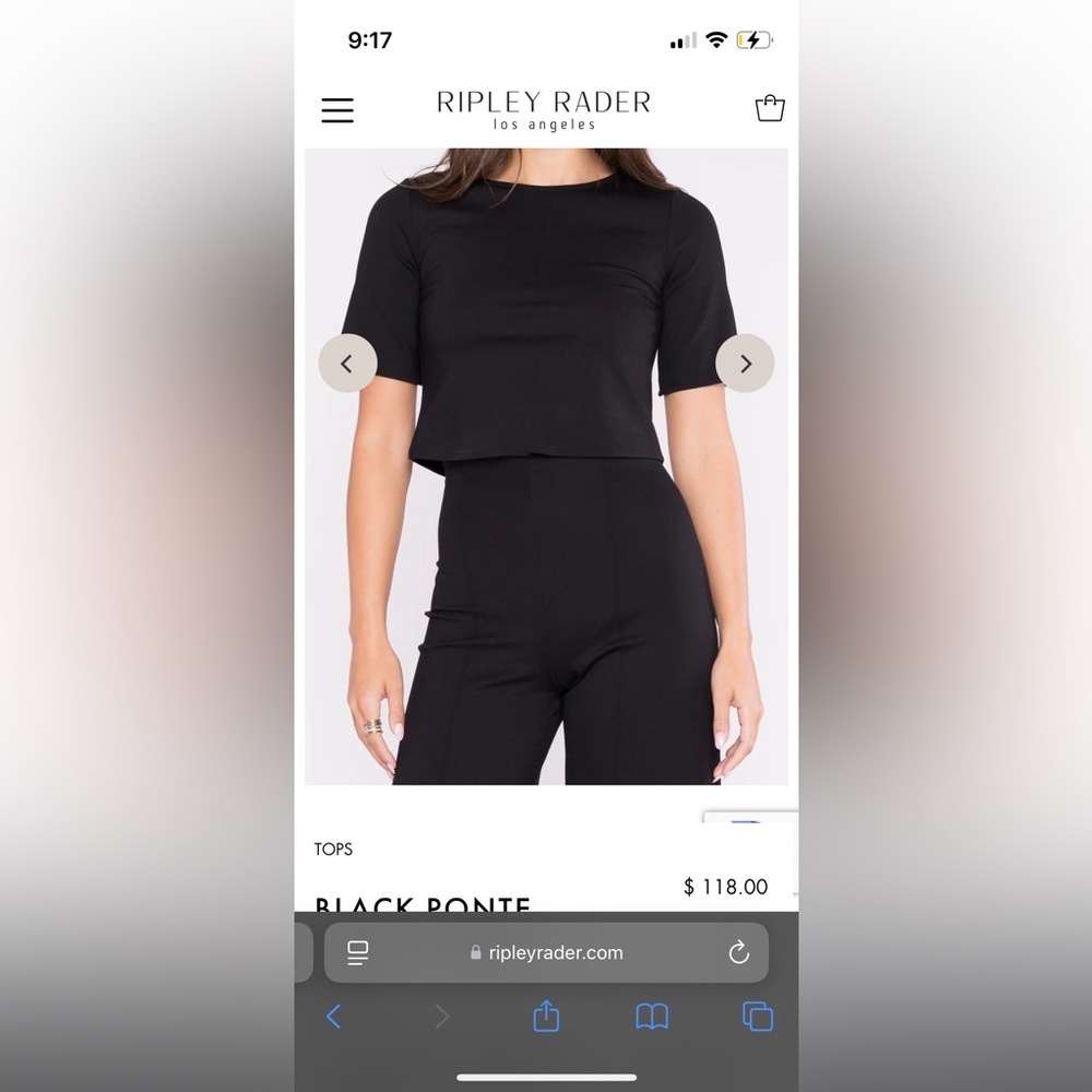 Black Fitted Short Sleeve T-Shirt